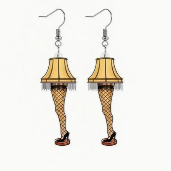 Jewelry - New The Christmas Story Novelty Leg Lamp Earrings